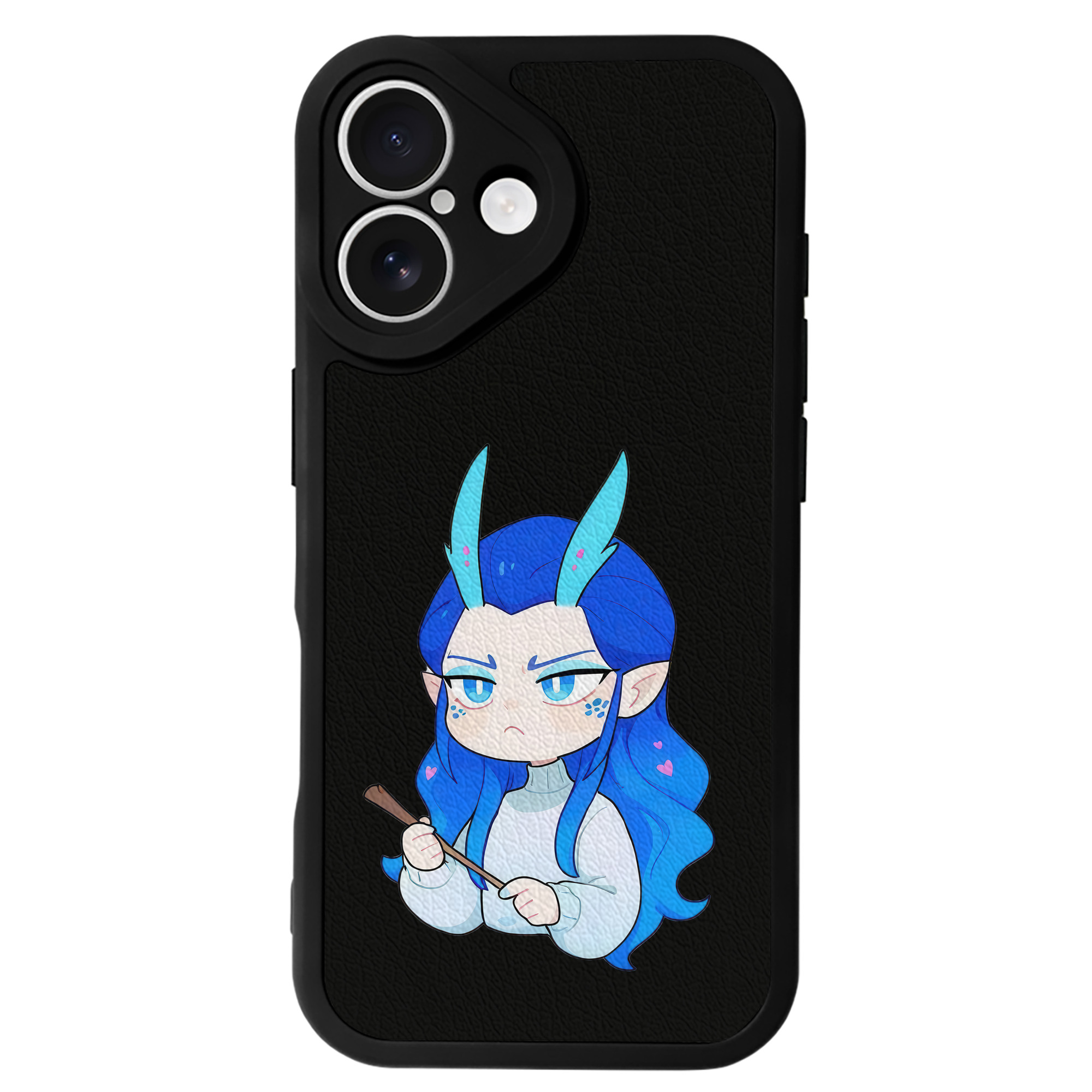 （画像用） Ne Zha 2 ナタ 魔童の大暴れ 【iPhone 16シリーズ対応】シリコンスマホケース（レザー調） 材質：シリコン